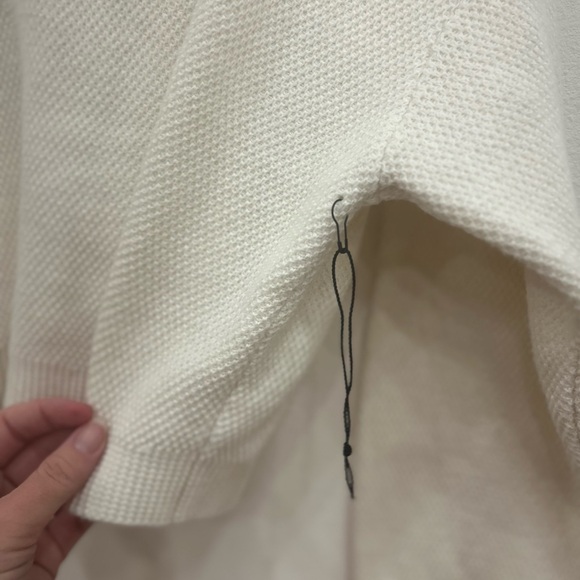 ALO YOGA tennis Club Sweater Knit V-Neck Pullover NWOT med preppy athletic - Picture 8 of 10